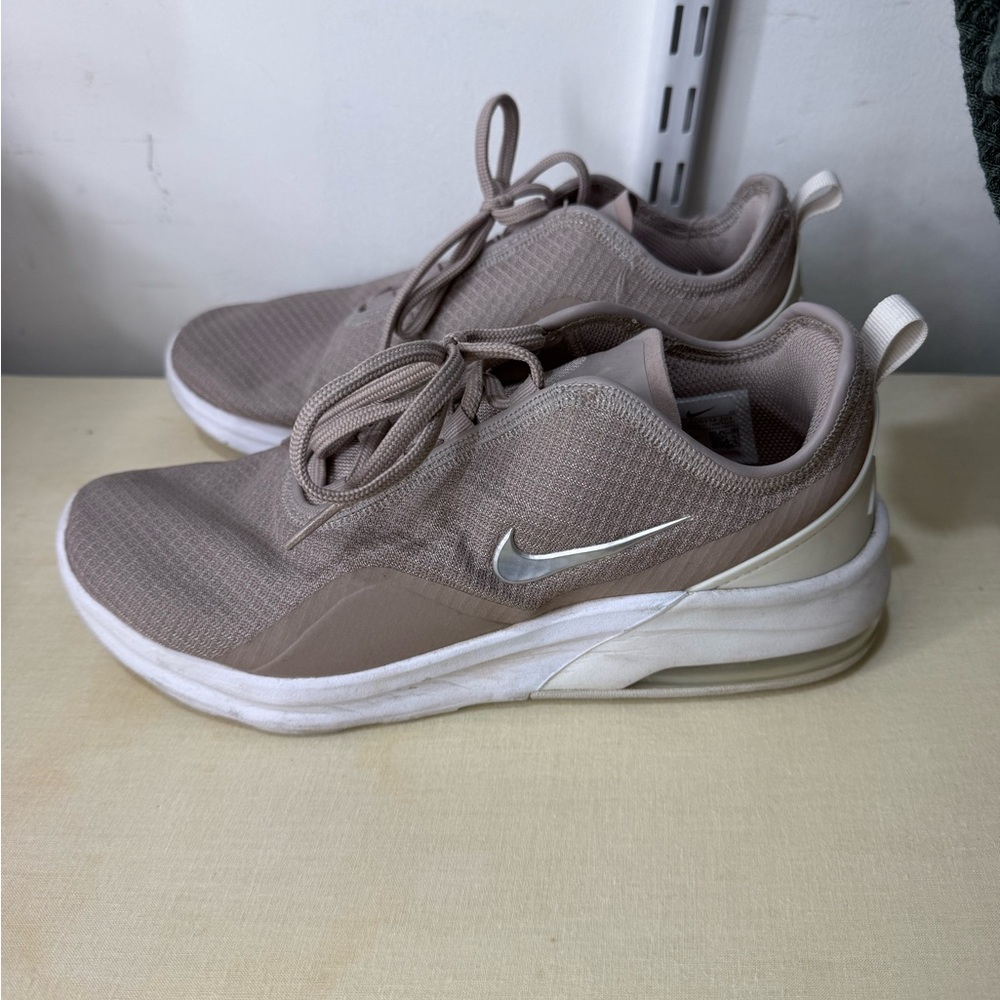 Nike Women's Taupe and White Sneakers
